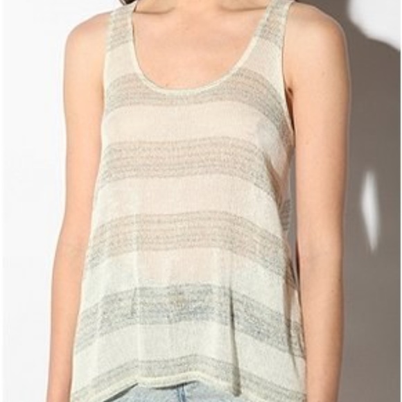 Staring at Stars Tops - Urban Outfitters fishnet tank top racer back Sz Sm